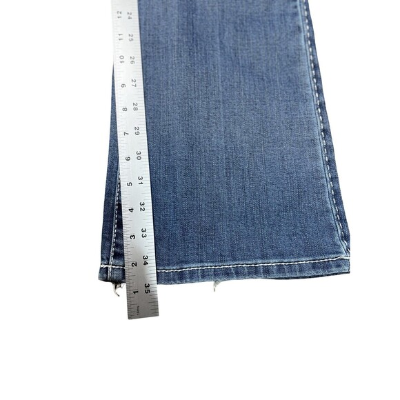 Wrangler Rock 47 Jeans Women's 34x35 Blue Bootcut Low Rise Embellished Cowgirl - Picture 6 of 10